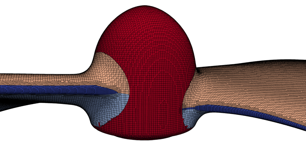 DJI Propeller Simulation Mesh blade